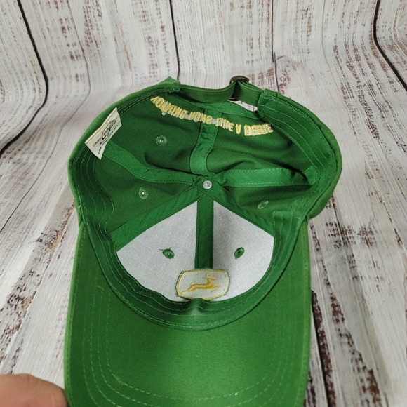 John Deere Owner's Edition Green Adjustable Adult Baseball Ball Cap Hat - Picture 7 of 10